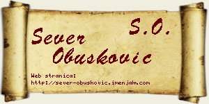 Sever Obušković vizit kartica